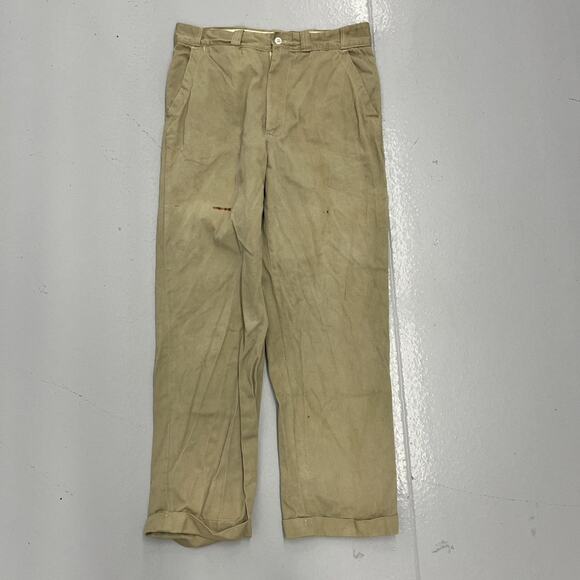 Vintage Other - Vintage 60s Mr. Van Dyke Tan Sanforized Workwear Chino 31x26